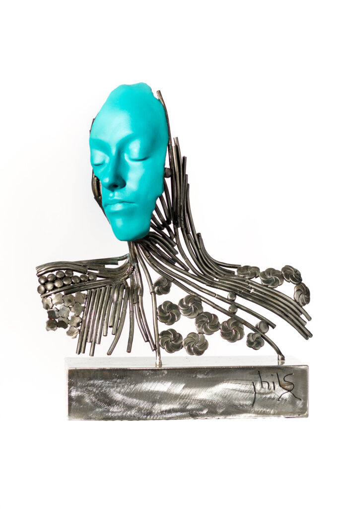 La dame en bleu - 2 - Phils-Sculteur